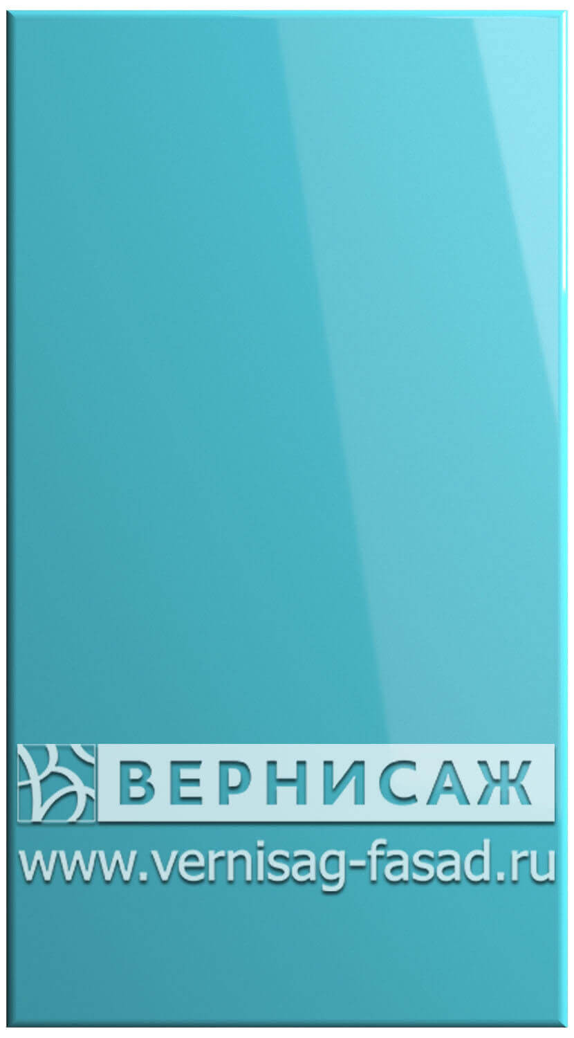 Фасады в пленке ПВХ, Фрезеровка № 15, цвет Аквамарин глянец