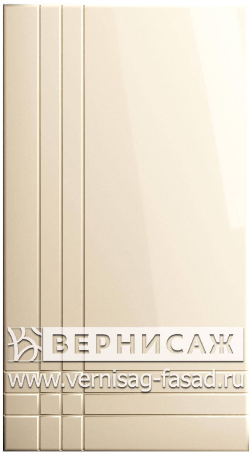 Фасады в пленке ПВХ, Фрезеровка № 18, цвет Ваниль глянец