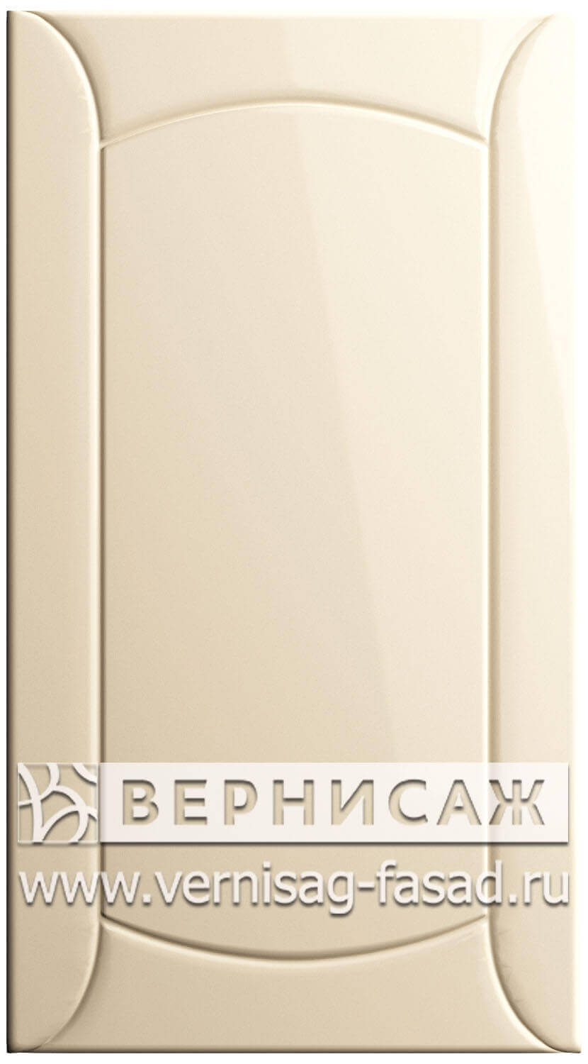  Фасады в пленке ПВХ, Фрезеровка № 20, цвет Ваниль глянец