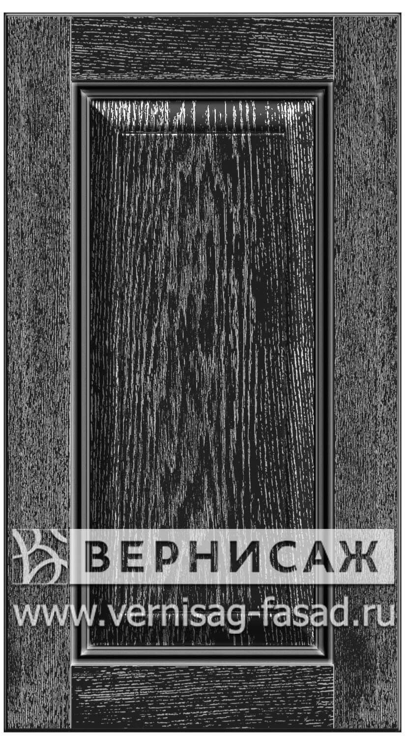 Сборный фасад цвет венге с серебряной патиной