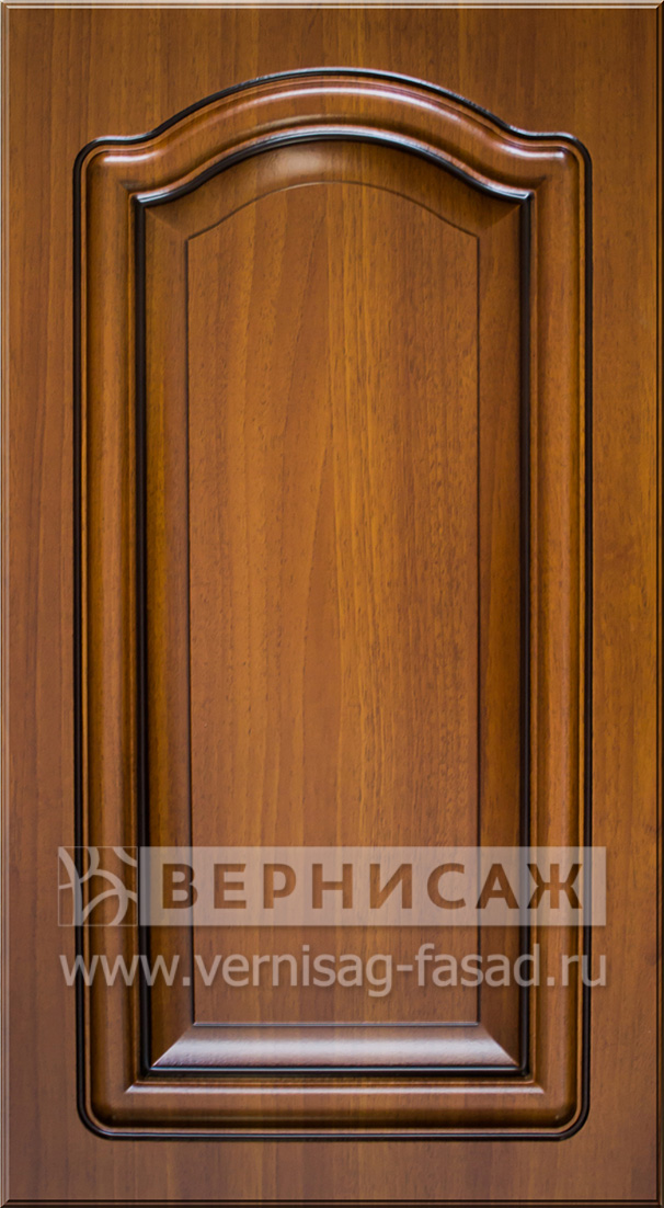 Фасады в пленке ПВХ, Фрезеровка № 58, цвет Каштан, патина - орех