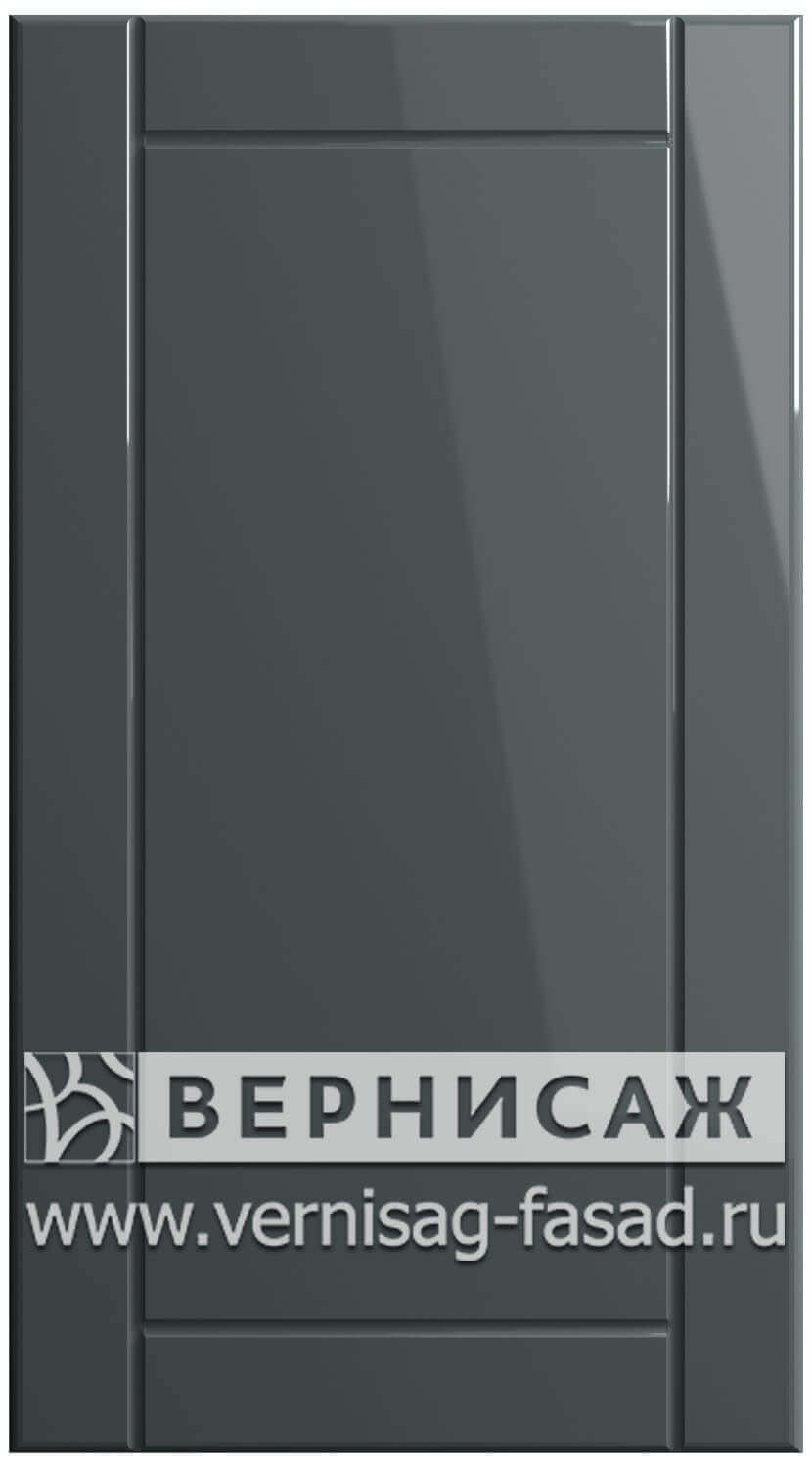 Фасады в пленке ПВХ, Фрезеровка № 6, цвет Графит глянец