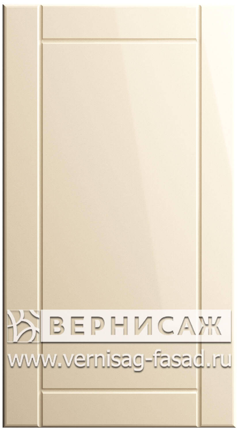 Фасады в пленке ПВХ, Фрезеровка № 6, цвет Ваниль глянец