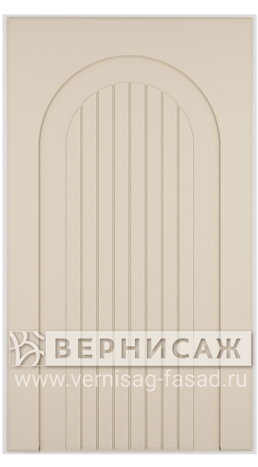 Фасад в пленке ПВХ, Фрезеровка №100, глухой фасад