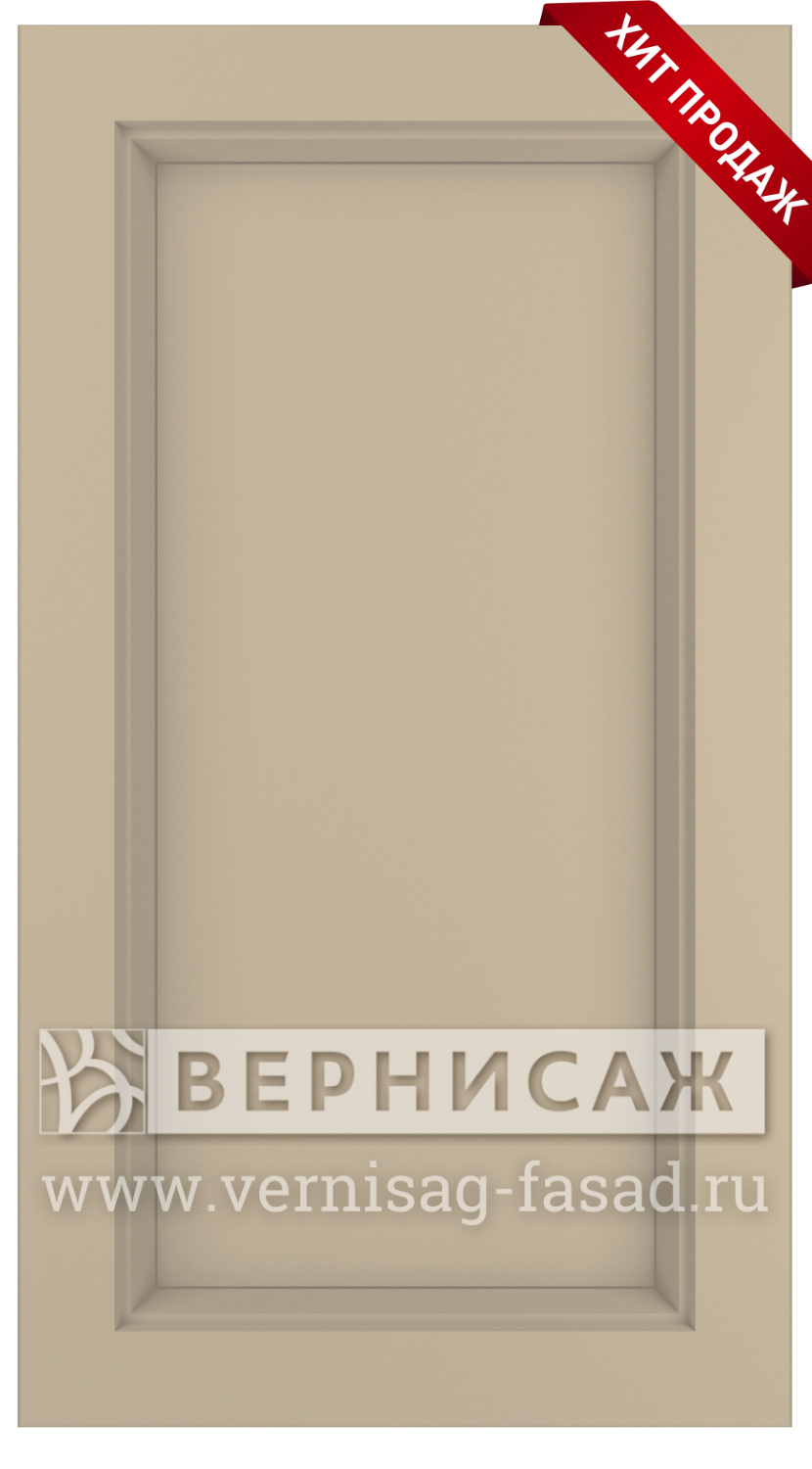Фасады в пленке ПВХ. Фрезеровка W №7, глухой фасад