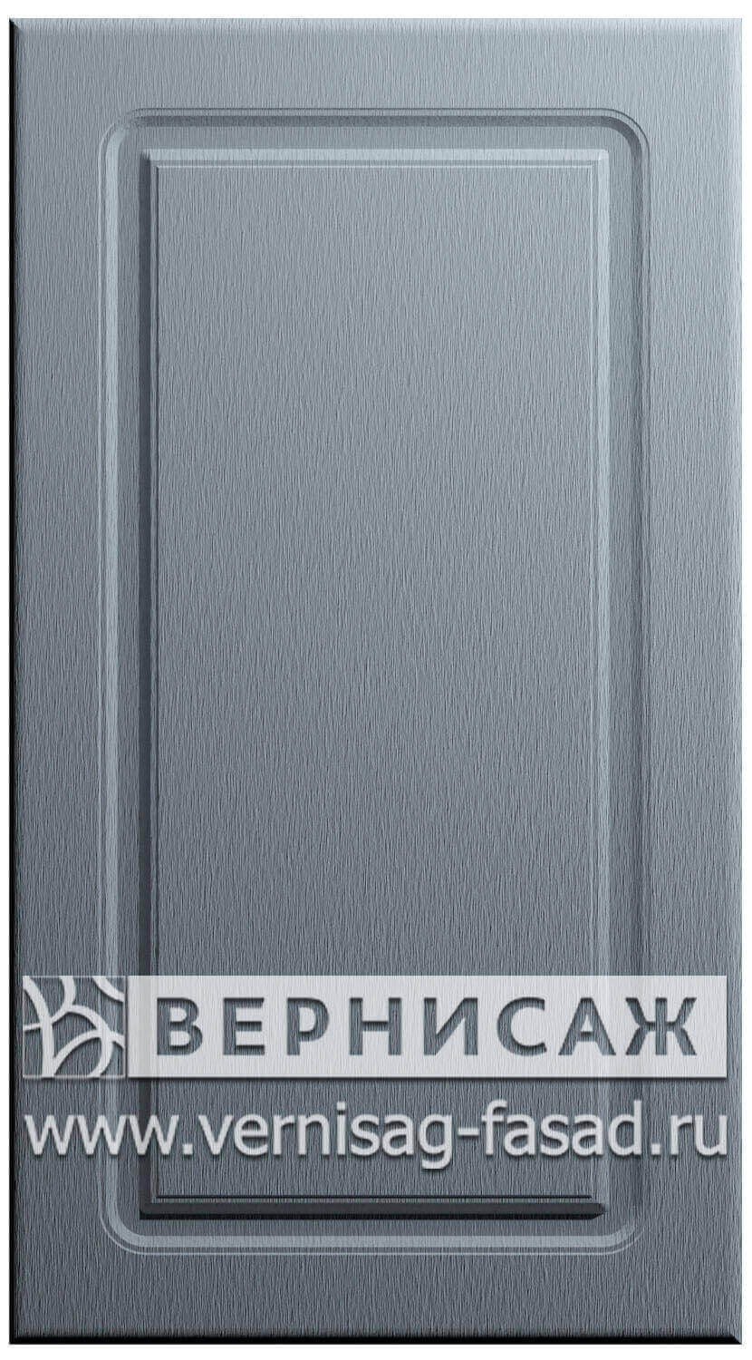 Фасады в пленке ПВХ, Фрезеровка № 1, цвет Алюминий