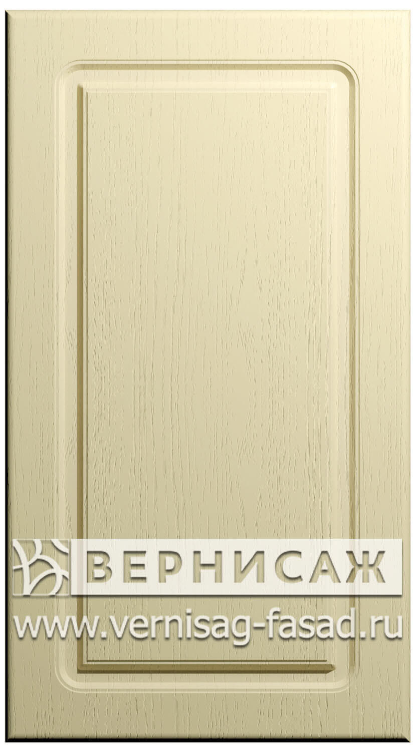 Фасады в пленке ПВХ, Фрезеровка № 1, цвет Ваниль структурная