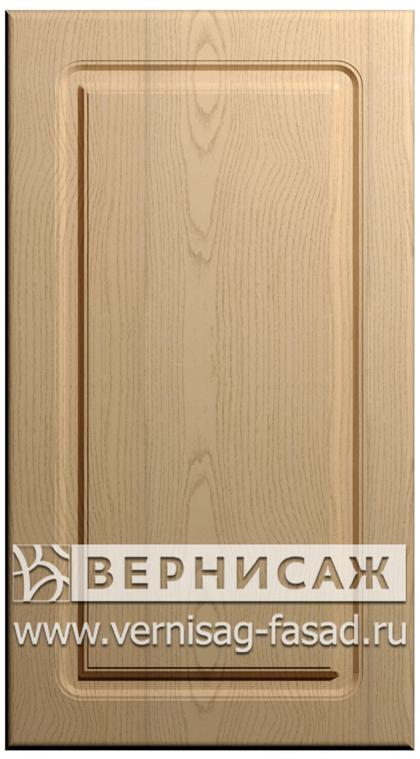 Фасады в пленке ПВХ, Фрезеровка № 1, цвет Ясень бежевый