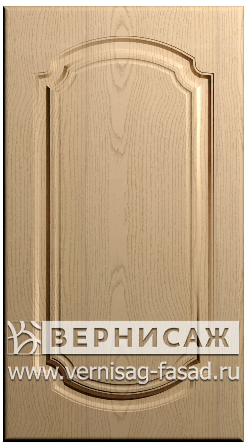 Фасады в пленке ПВХ, Фрезеровка № 25, цвет Ясень бежевый 