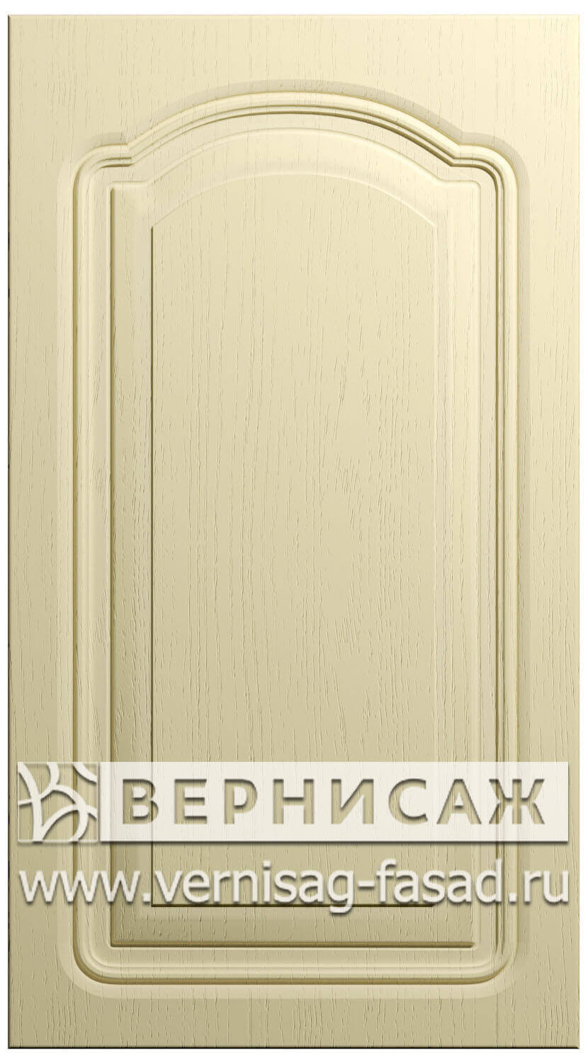 Фасады в пленке ПВХ, Фрезеровка № 40-1, цвет Ваниль структурная