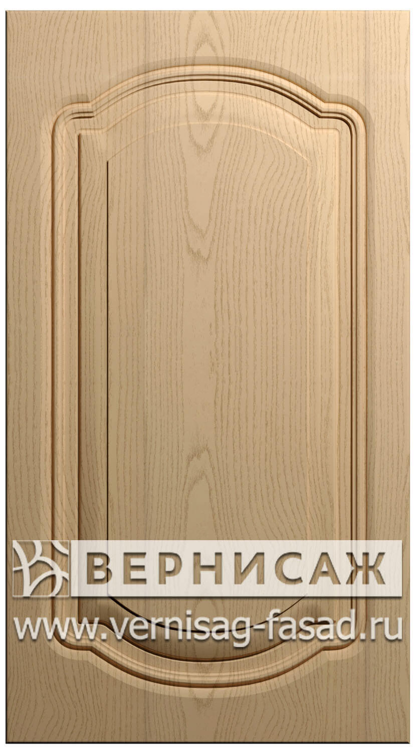 Фасады в пленке ПВХ, Фрезеровка № 40-1, цвет Ясень бежевый