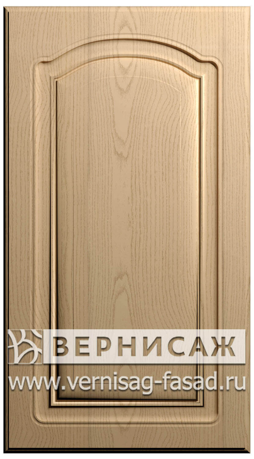 Фасады в пленке ПВХ, Фрезеровка № 58, цвет Ясень бежевый