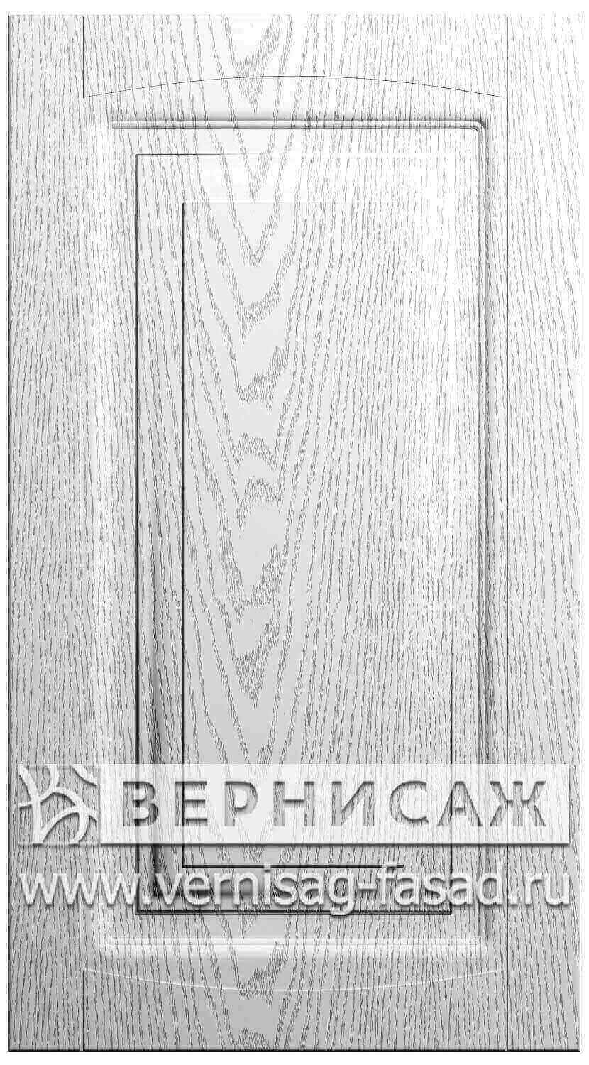 Фасады в пленке ПВХ, Фрезеровка № 66, цвет  Серебро премиум