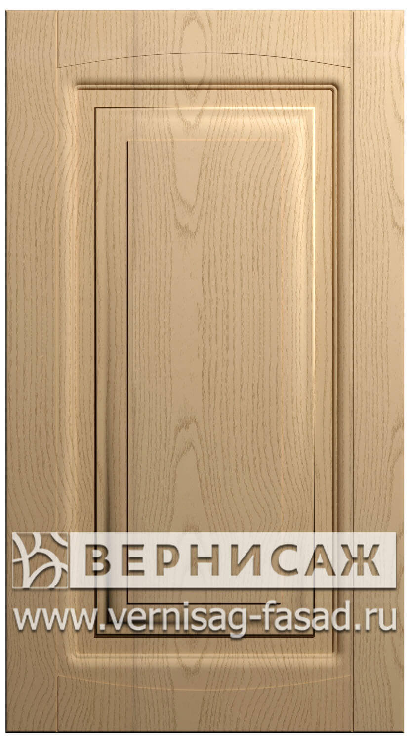 Фасады в пленке ПВХ, Фрезеровка № 66, цвет  Ясень бежевый
