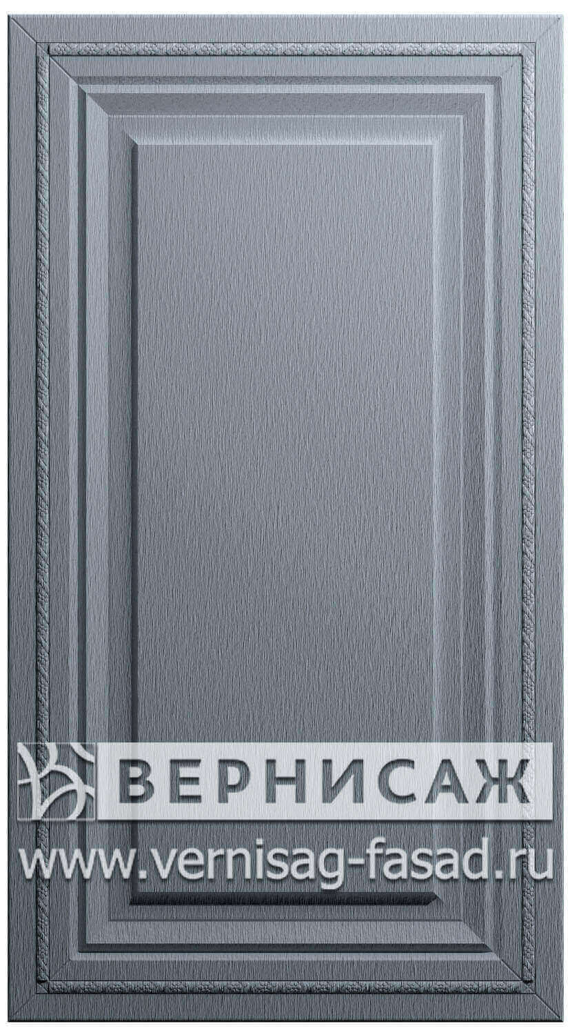 Фасады в пленке ПВХ, Фрезеровка № 70, цвет Аллюминий тисненый