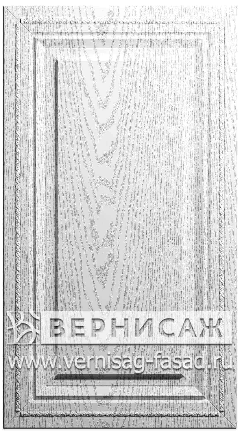 Фасады в пленке ПВХ, Фрезеровка № 70, цвет Серебро премиум