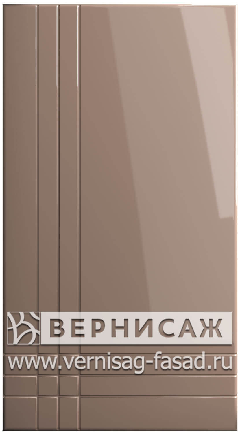 Фасады в пленке ПВХ, Фрезеровка № 18, цвет Мокко глянец