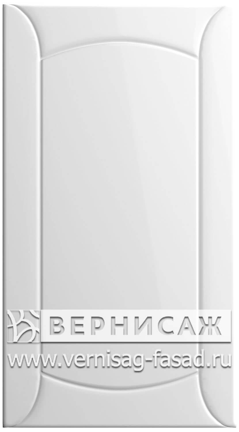  Фасады в пленке ПВХ, Фрезеровка № 20, цвет Белый глянец