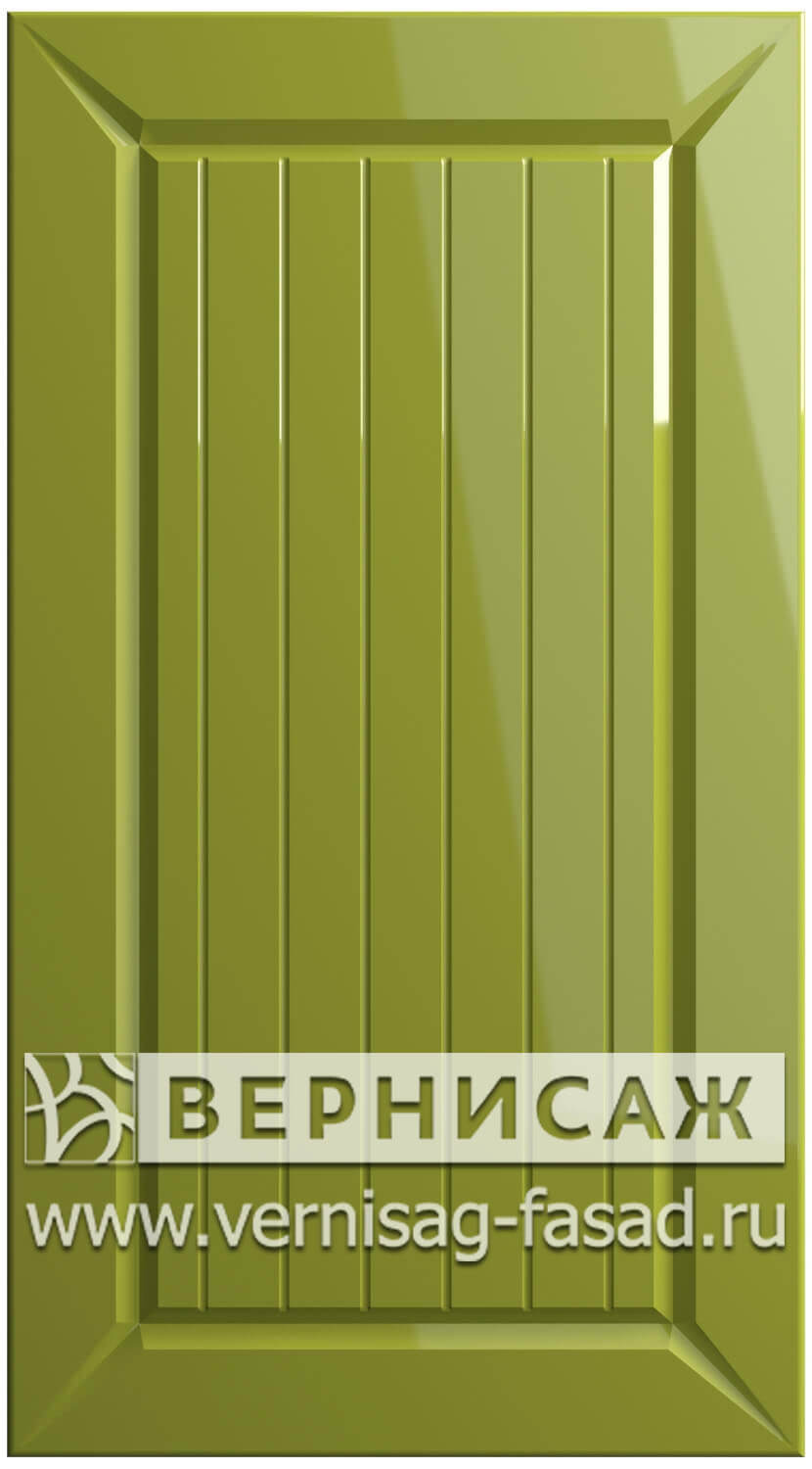 Фасады в пленке ПВХ, Фрезеровка № 46, цвет Олива глянец
