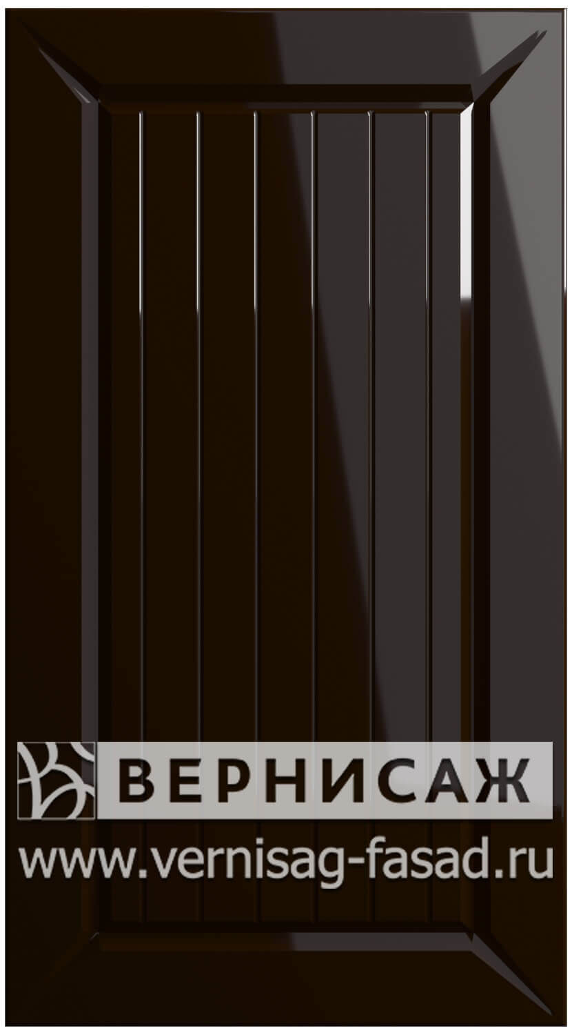 Фасады в пленке ПВХ, Фрезеровка № 46, цвет Шоколад глянец
