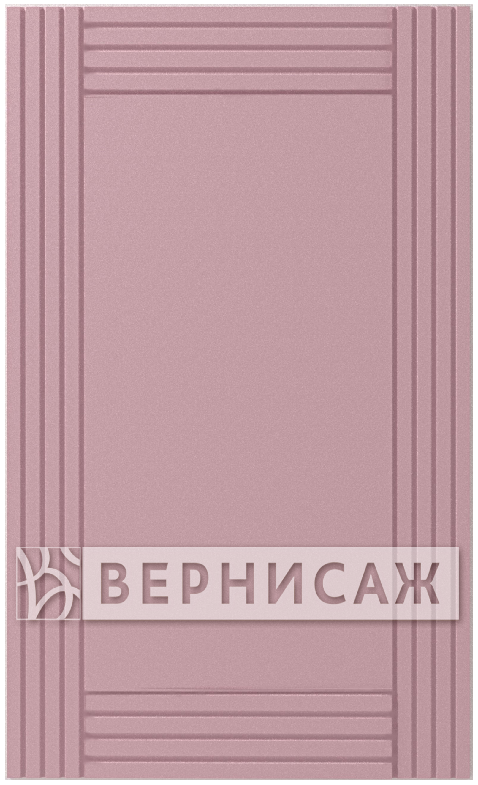 Фасад в пленке ПВХ, Фрезеровка №93, глухой фасад