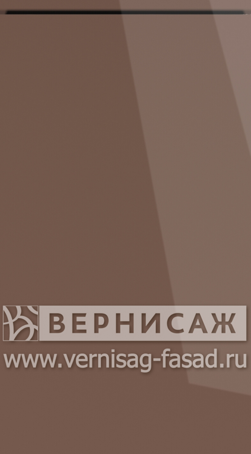 Эмалевый глянцевый фасад с интегрированной ручкой  V1