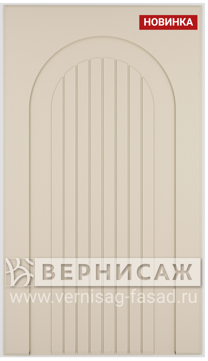 Фасад в пленке ПВХ, Фрезеровка №100, глухой фасад