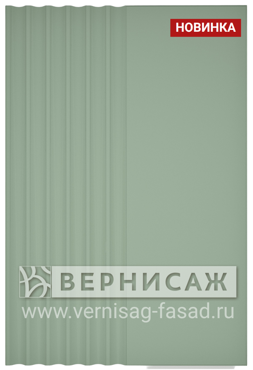 Фасад в эмали, Фрезеровка №111, глухой фасад
