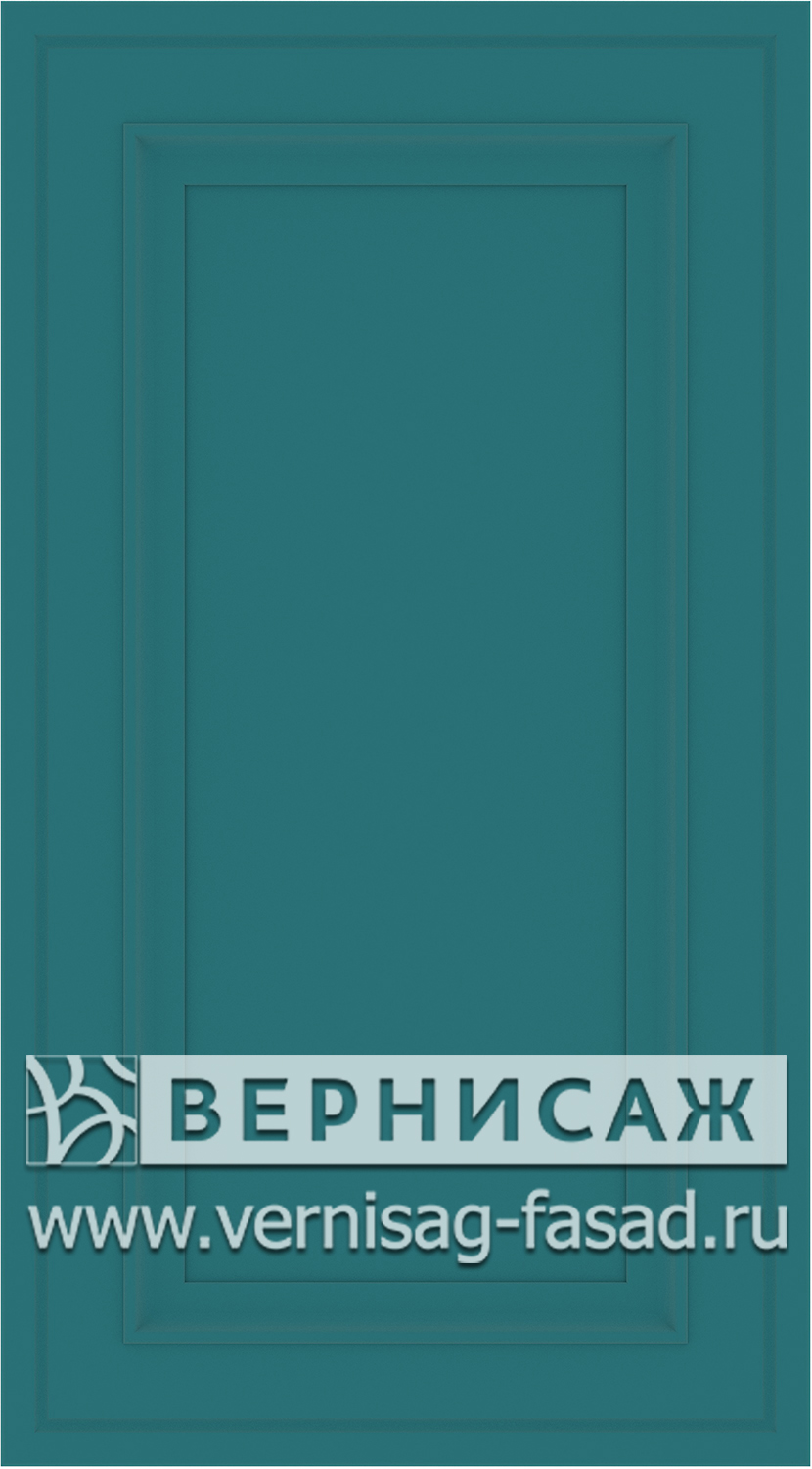 Фасады в пленке ПВХ, Фрезеровка W №3, цвет  морская волна софт 