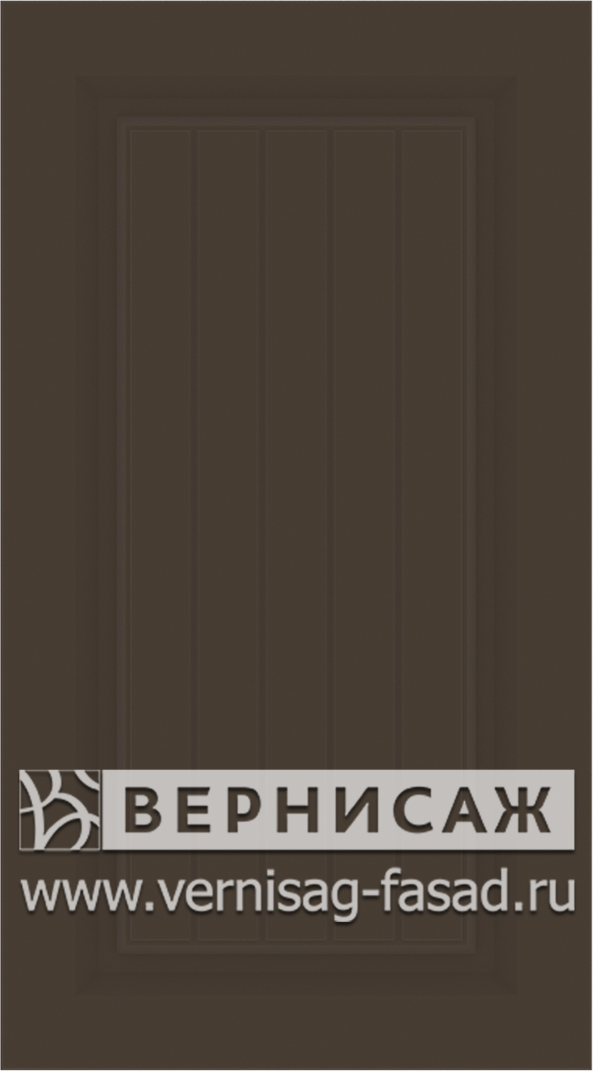 Фасады в пленке ПВХ, Фрезеровка W №6, цвет  Смоки софт 